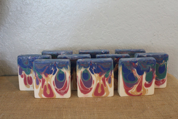 Peacock Galaxy Handcrafted Soap