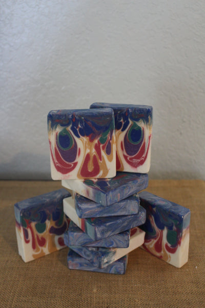 Peacock Galaxy Handcrafted Soap