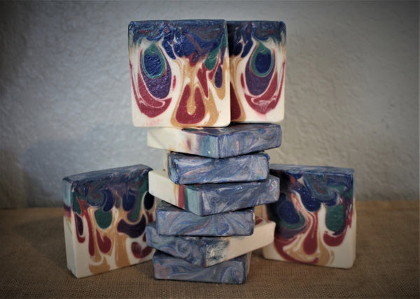 Peacock Galaxy Handcrafted Soap