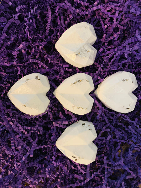 Lavender Rain Heart Bars | Handcrafted Soap